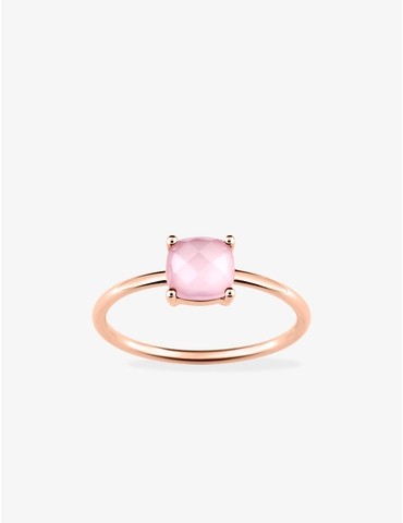 Bague or rose 750 ‰ et...