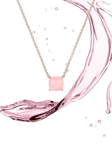 Collier or rose 750 ‰ et...