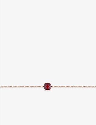 Bracelet or rose 750 ‰ grenat