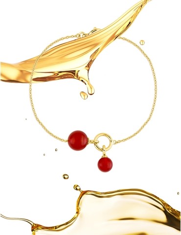Bracelet fantaisie or jaune...