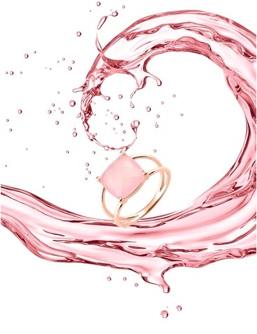 Bague or rose 750 ‰...