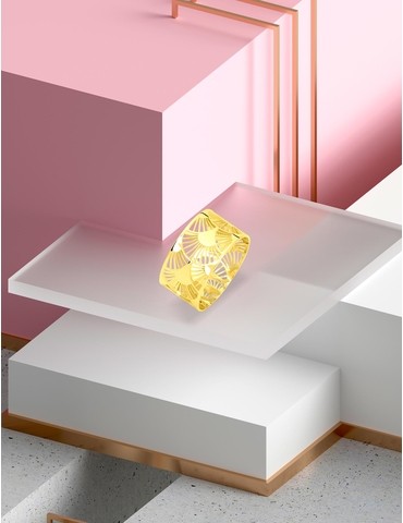 Bague Art déco or jaune 750‰