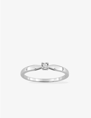 Bague solitaire serti 4...