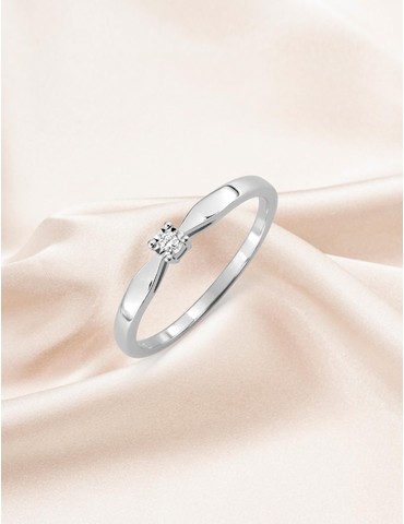 Bague solitaire serti 4...