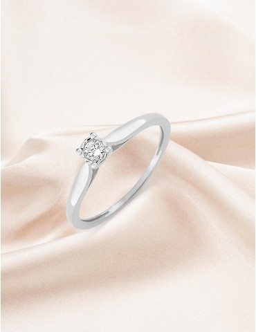 Bague solitaire serti 4...