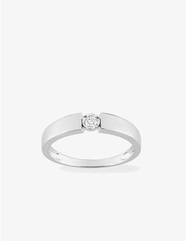 Bague solitaire serti...