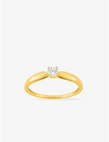 Bague solitaire serti 4...
