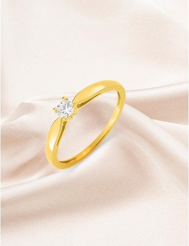 Bague solitaire serti 4...