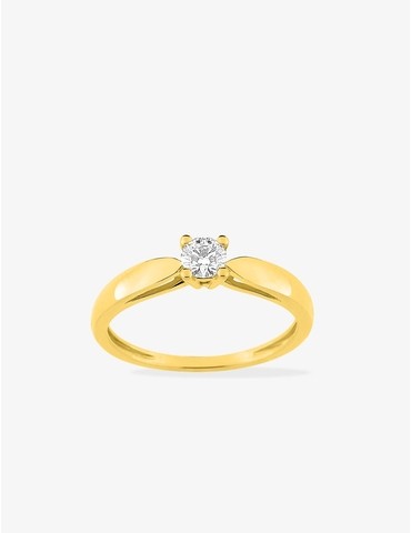 Bague solitaire serti 4...
