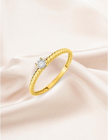Bague solitaire fantaisie...