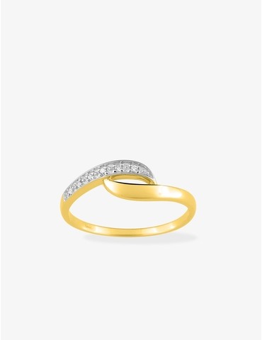 Bague or jaune 375‰ et...