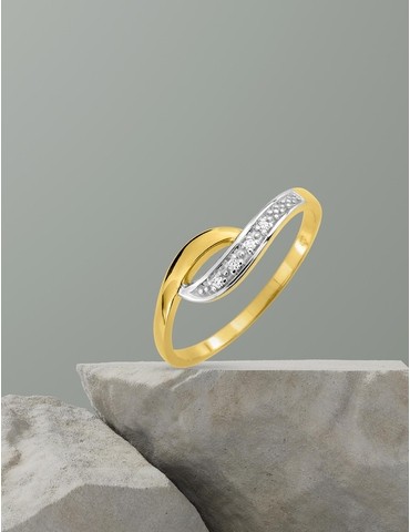 Bague or jaune 375‰ et...