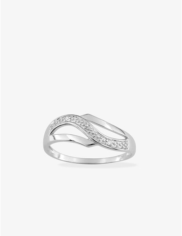 Bague or blanc 375‰ et...