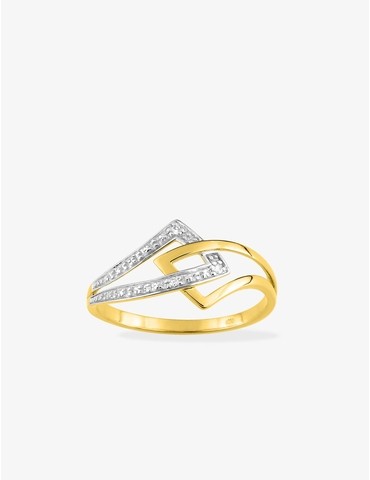 Bague or jaune 375‰ et...