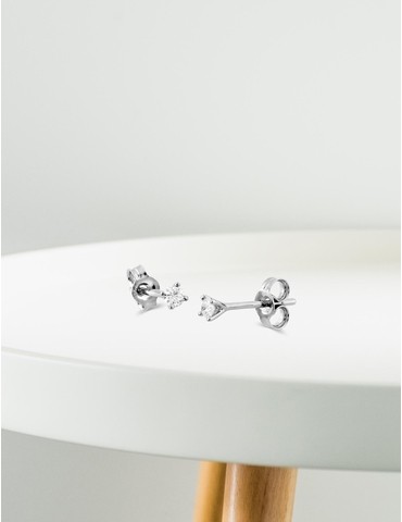 Boucles d'oreilles or blanc...