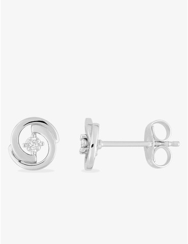 Boucles d'oreilles or blanc...