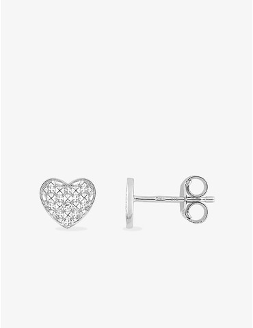 Boucles d'oreilles or blanc...