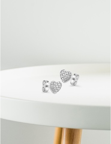 Boucles d'oreilles or blanc...