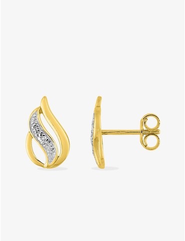 Boucles d'oreilles enlacées...