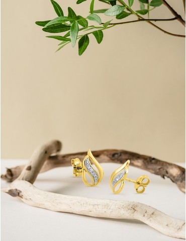 Boucles d'oreilles enlacées...
