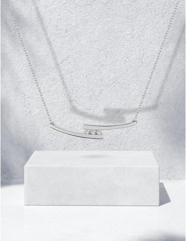 Collier or blanc 375‰ et...