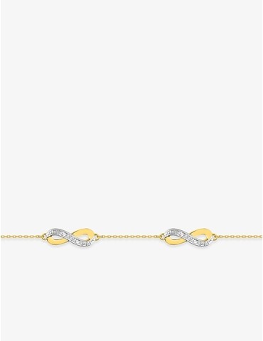 Bracelet infini en or jaune...