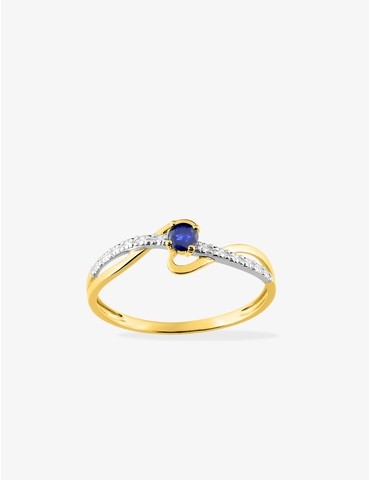 Bague entrelacs or jaune...