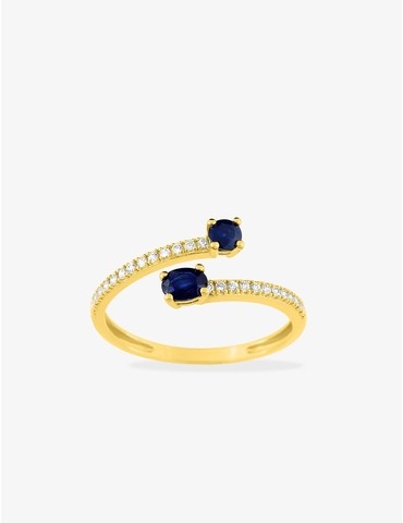 Bague Toi &Moi or jaune...