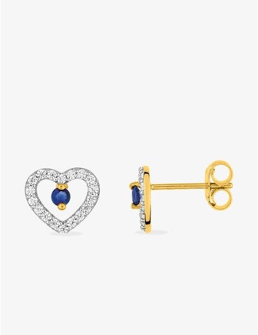 Boucles d'oreilles cœur or...