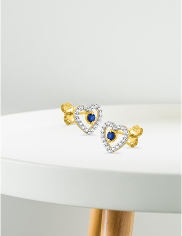 Boucles d'oreilles cœur or...