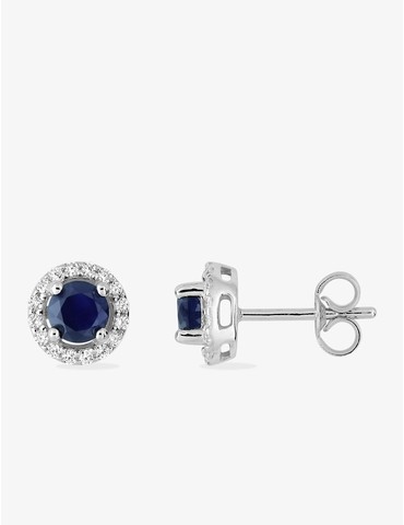 Boucles d'oreilles or blanc...