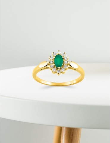 Bague or jaune 375‰,...