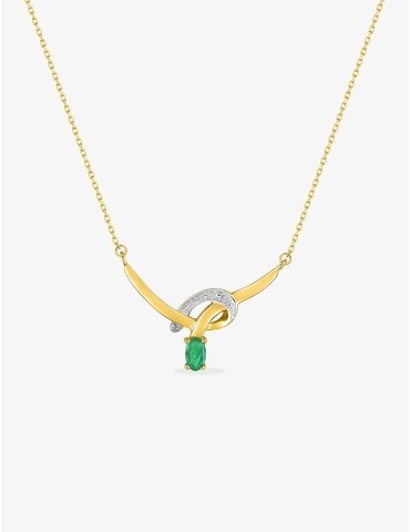Collier or jaune 375‰,...