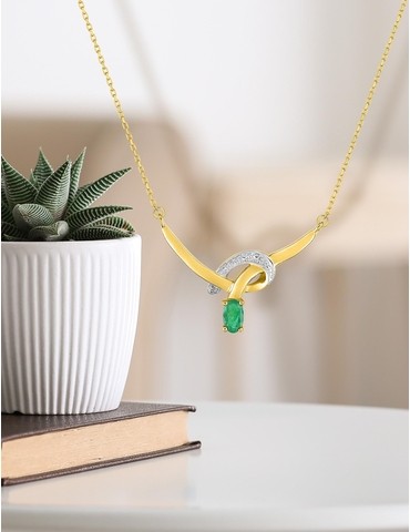 Collier or jaune 375‰,...
