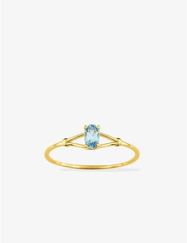Bague fine or jaune 375‰,...