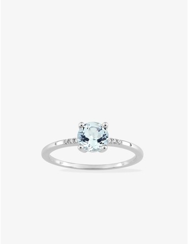 Bague or blanc 375‰,...