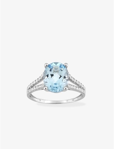 Bague princesse or blanc...