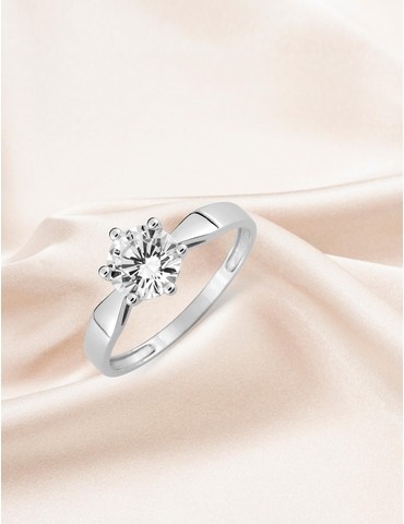 Bague solitaire 6 griffes...