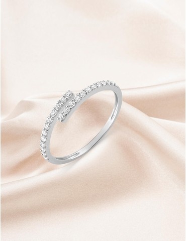 Bague fantaisie or blanc...