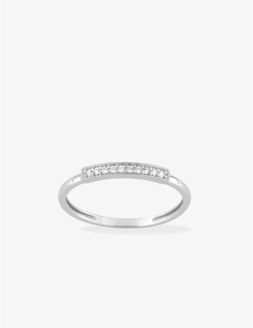 Bague fantaisie or blanc...