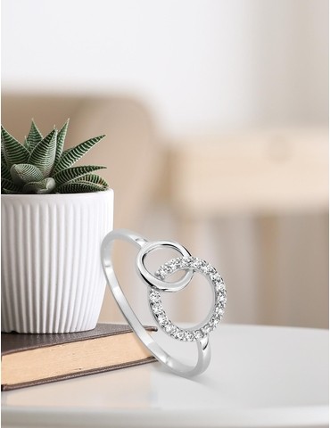 Bague fantaisie or blanc...