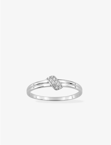 Bague fantaisie or blanc...