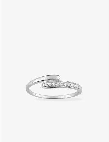 Bague fantaisie en or blanc...