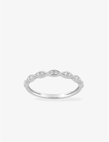 Bague or blanc 375‰ et...