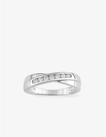 Bague fantaisie or blanc...