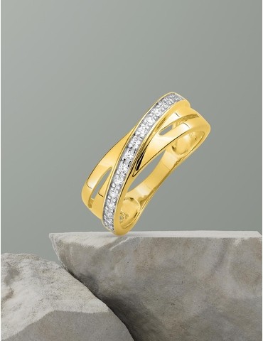 Bague fantaisie or jaune...