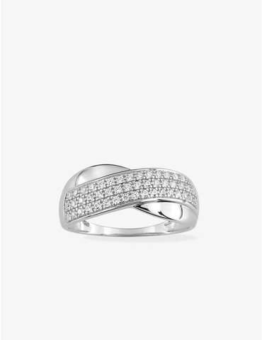 Bague fantaisie or blanc...
