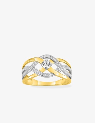 Bague fantaisie or jaune...