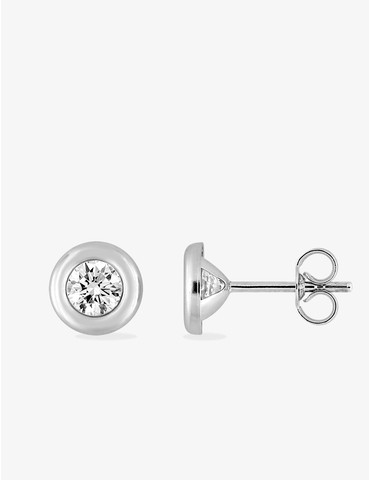 Boucles d'oreilles or blanc...