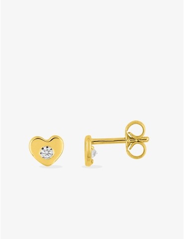 Boucles d'oreilles cœur or...